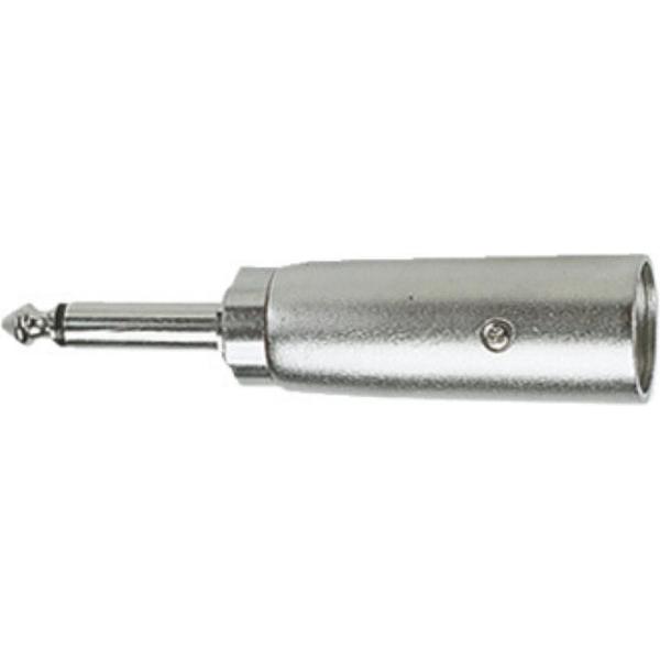 3 Pin XLR Male to 6.35 mm Mono Plug Adapter