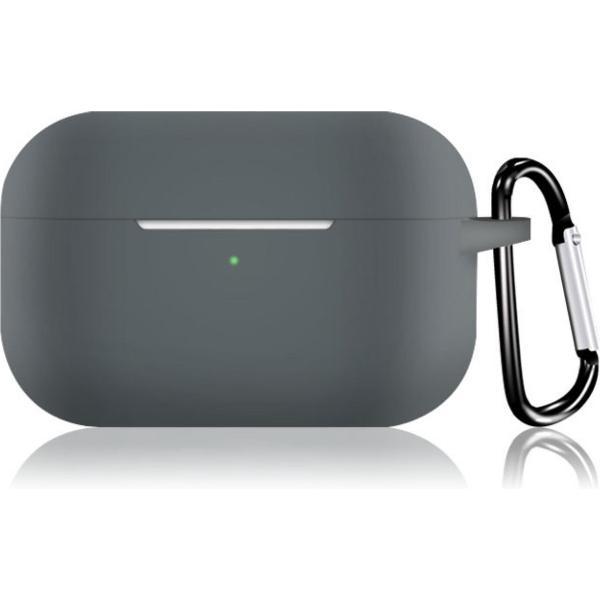 KELERINO. Siliconen Case voor Apple AirPods Pro - Met Haak - Grijs