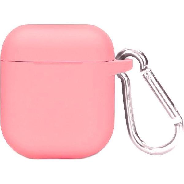 Airpods siliconen bescherm hoesje - Licht Roze