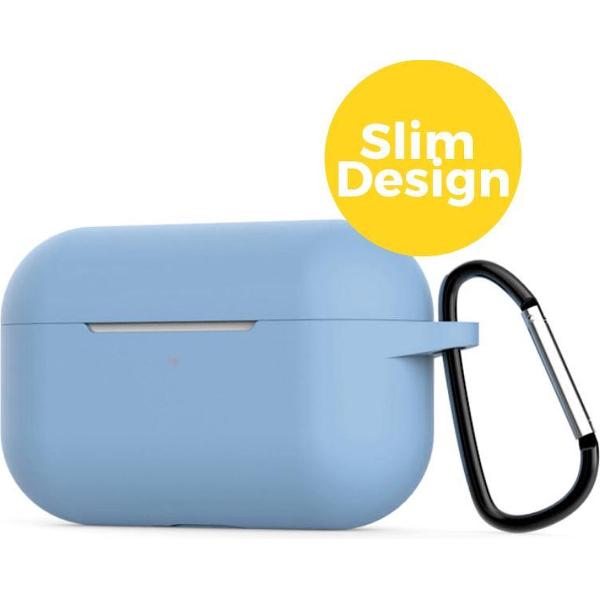 Apple Airpods Pro Siliconen Case Hoesje - Beschermhoes - Licht Blauw
