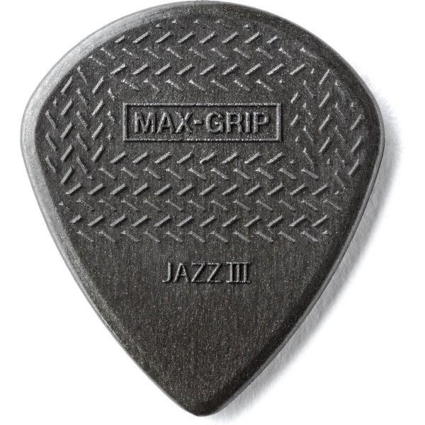 Dunlop Nylon Max-Grip Jazz III Carbon Fiber pick 6-Pack 1.38 mm Jazz plectrum