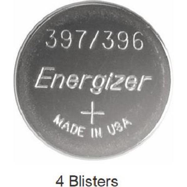 4 stuks (4 blisters a 1 stuk) Energizer Silver Oxide 396/397 forniturenpack