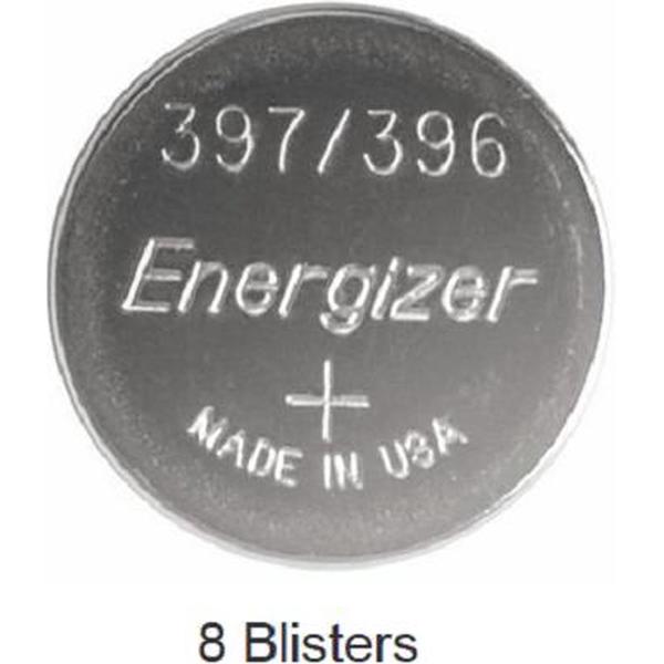 8 stuks (8 blisters a 1 stuk) Energizer Silver Oxide 396/397 forniturenpack