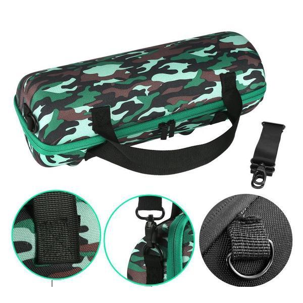 Hard Cover Opberghoes Voor JBL Xtreme 2 - Beschermhoes Travel Case Hoes Opbergtas - Met Accessoire Vak - Camouflage