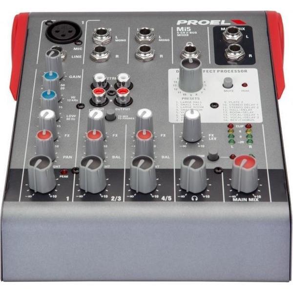 Proel Mi5 Mixer met effect