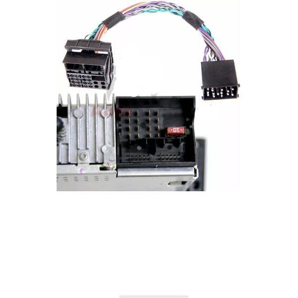 Bmw radio adapter kabel van ronde pin naar vlakke pin Verloop E46 E39 E38 X5 Mini Cooper One