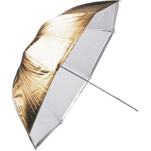 Falcon Eyes Flitsparaplu URK-48TGS Transparant/Goud/Zilver 100 cm
