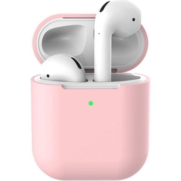Apple AirPods Flexibel Zacht Siliconen Hoesje Roze