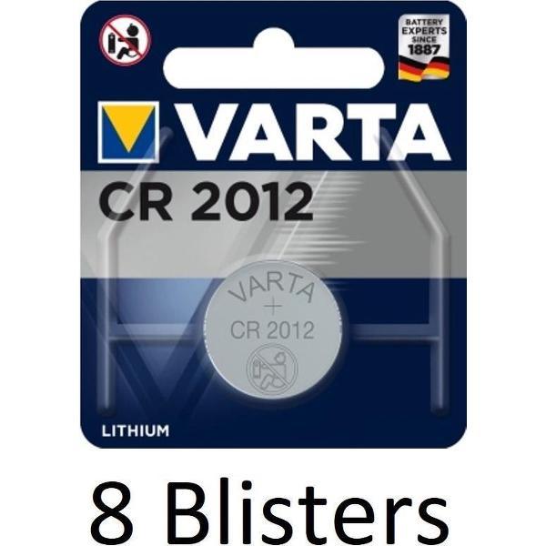 8 stuks (8 blisters a 1 st) Varta CR 2012 Single-use battery Lithium