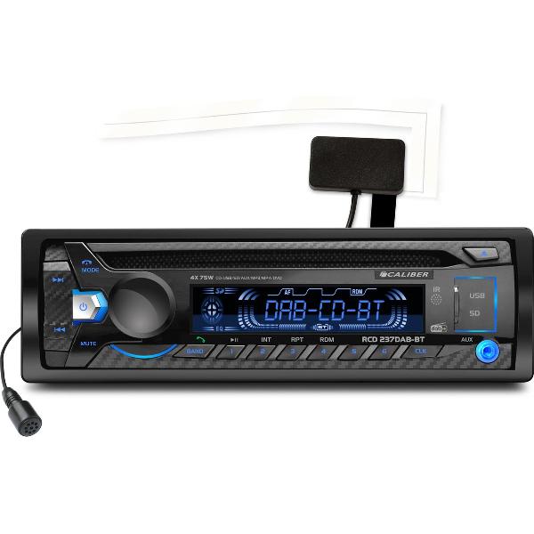 Caliber RCD237DAB-BT - Radio met CD, Dab+,USB en Bluetooth - Multicolor display