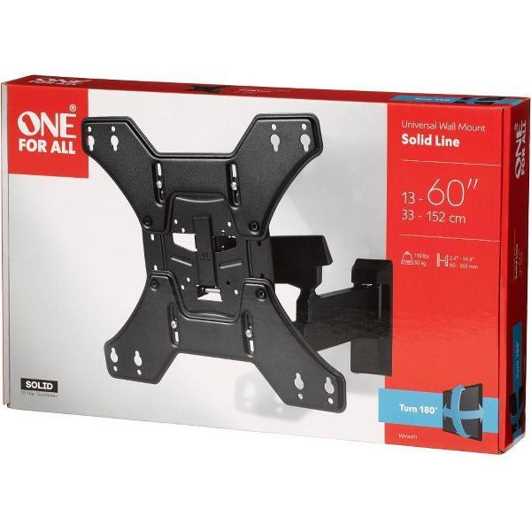 One For All WM4451 TV Muurbeugel Zwart - Solid Turn 180 32/60