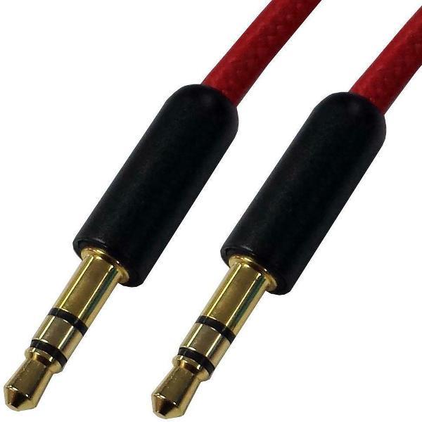 AUX Kabel Halfords 1 meter Red/Black