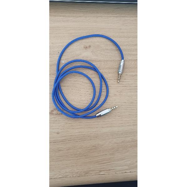 AUX Kabel auto - AUX kabel blauw - AUX verbinding- AUX kabel 1 meter
