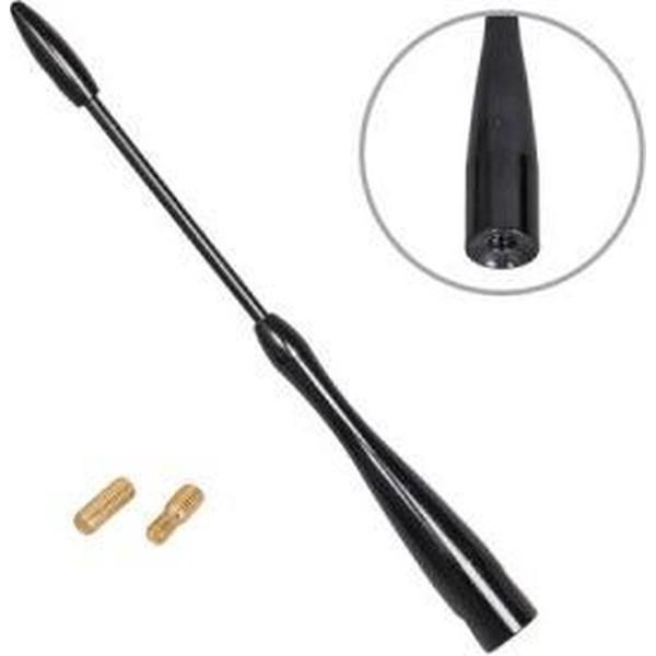 Vervangingsmast zwart 16mm 5 en 6 mm adapters