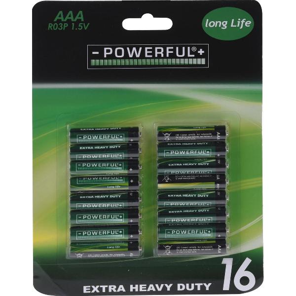 JAP AAA Batterijen - 16 stuks - 1.5V