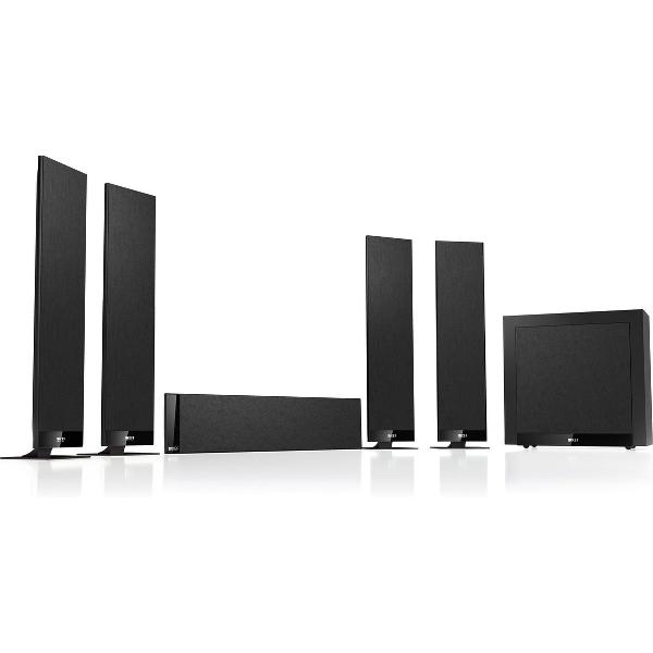 KEF T305 - 5.1 Speakerset - 6 stuks - Zwart