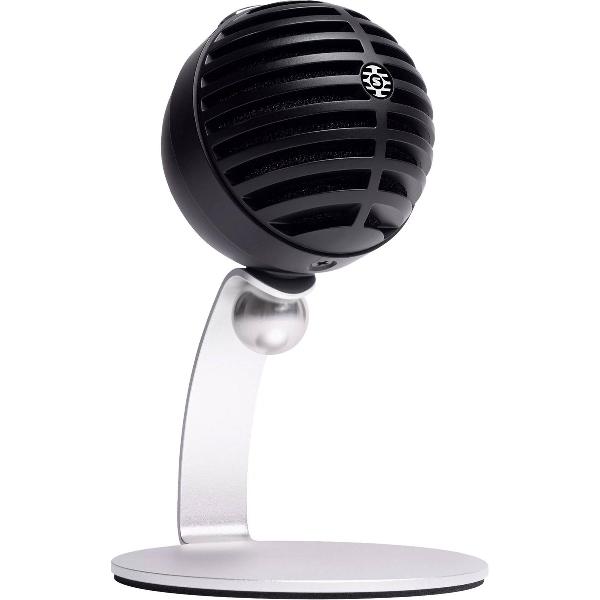 Shure MV5C-USB Cardioid Condenser Digital Microphone with Fixed Sample Rate, two onboard DSP settings, including USB-A & USB-C Cables (Black/Grey)