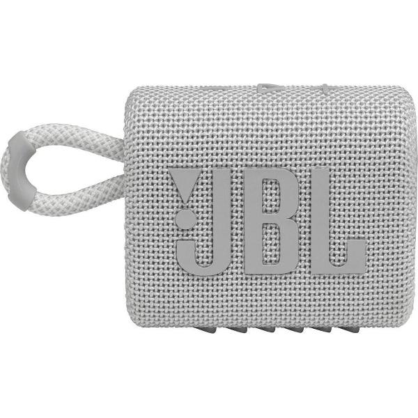 JBL Go 3 Wit - Draadloze Bluetooth Mini Speaker