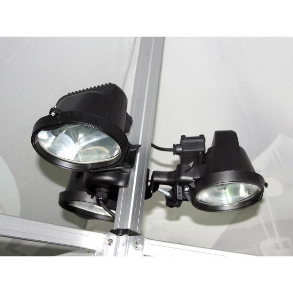 Partyspace Ophangbare licht en verwarmingsset voor parasol of vouwtent - Alu behuizing