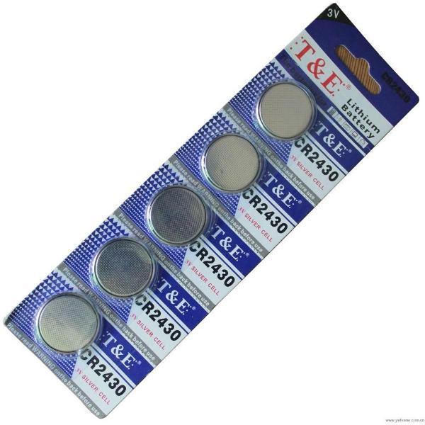 Batterijen CR2430 Lithium / 5 stuks / knoopcel /