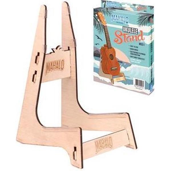 Mahalo Engraved Wooden Ukulele Stand