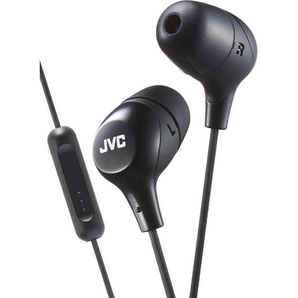 JVC HA-FX38M-B JVC Marshmallow Remote In-Ear Stereo Headphone Black