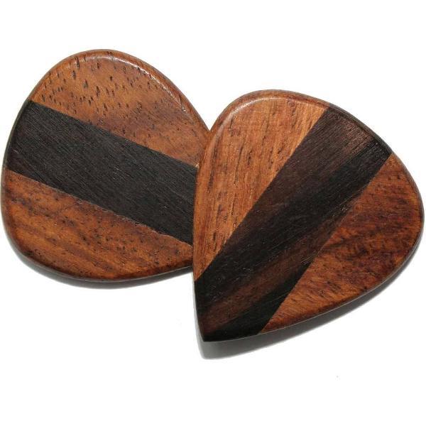 Cocobolo, Ebben houten 2-pack plectrum 3.50 mm