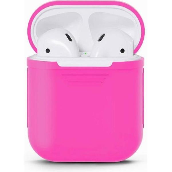 Airpods Silicone Case Cover Hoesje voor Apple Airpods - Roze