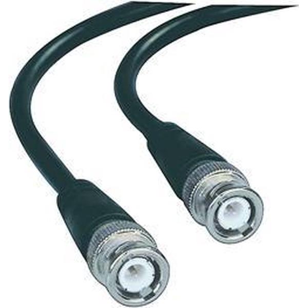 Coax kabel met BNC plug naar BNC plug 50 Ohm 2,00 m zwart