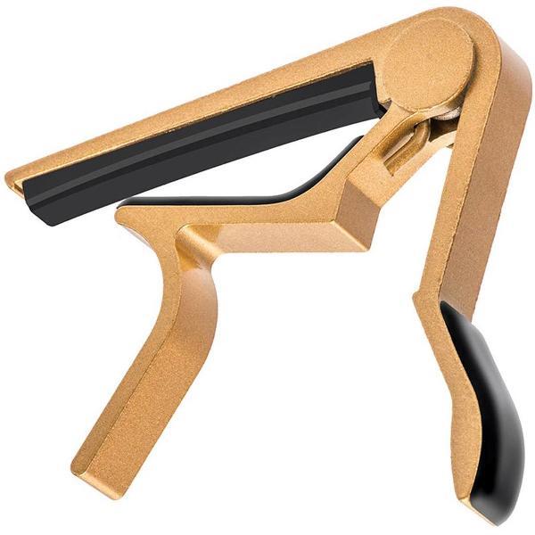 Gitaar Capo Deluxe - voor gitaren met stalen snaren – goud