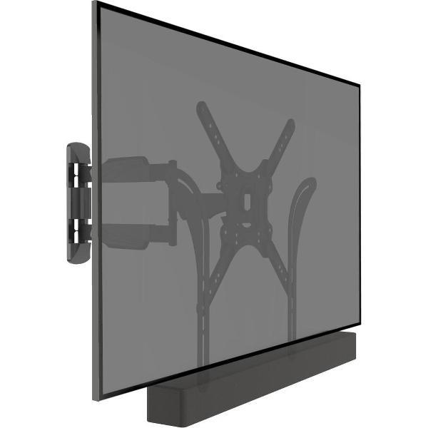 Cavus WMESBU Draaibare en kantelbare TV muurbeugel met Soundbar bevestiging – VESA Ophangbeugel geschikt voor 23 – 55 inch Tv’s & Soundbar