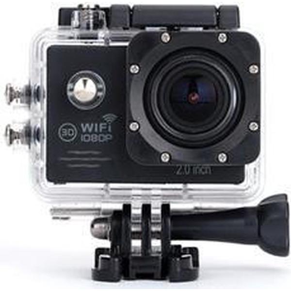 Action camera met Wifi - zwart