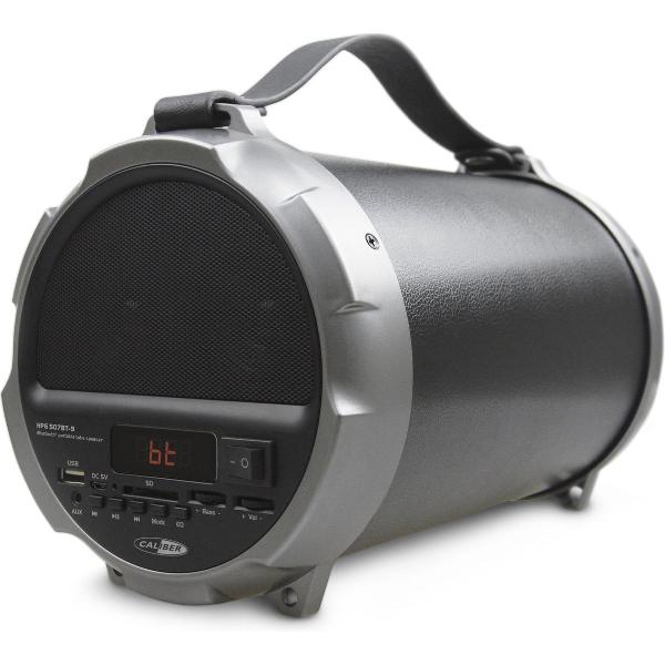 Caliber HPG507BT-9 - Draadloze speaker met FM radio en accu - Zwart