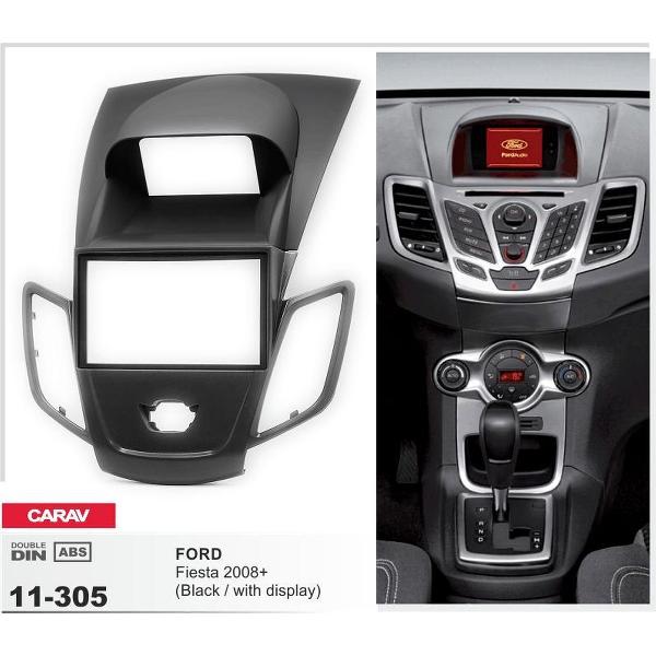 2-DIN FORD Fiesta 2008+ w/display (Black) inbouwpaneel Audiovolt 11-305