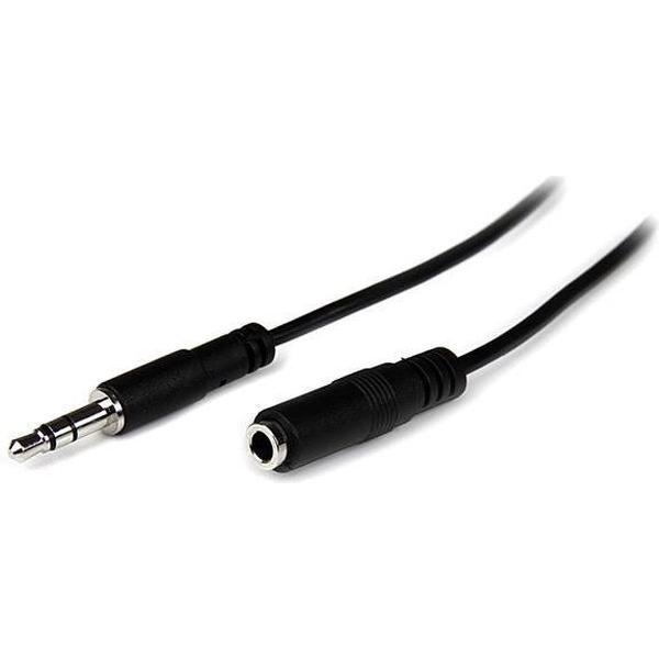 StarTech.com 2 m slanke 3,5 mm stereo-audioverlengkabel M/F