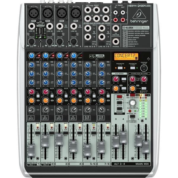 Behringer QX1204USB mengpaneel 12 kanalen