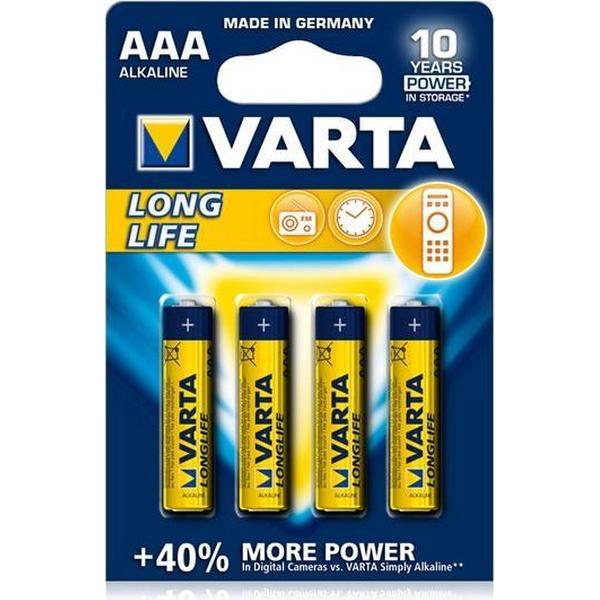 Varta Longlife Batterie Wegwerpbatterij AAA Alkaline