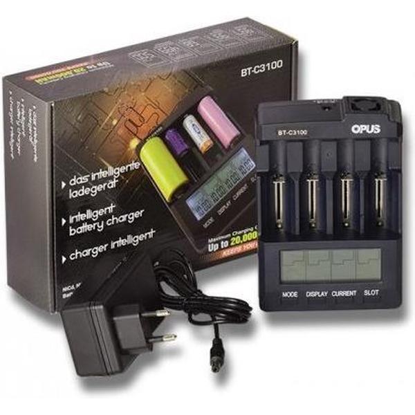 Opus BT-C3100 (versie 2.2) Intelligente Li-ion/NiCd/NiMH batterijlader