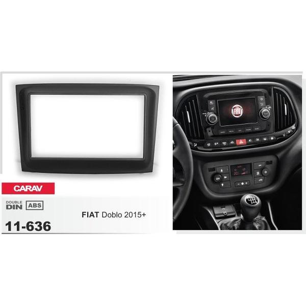 2-DIN FIAT Doblo 2015+ inbouwpaneel Audiovolt 11-636