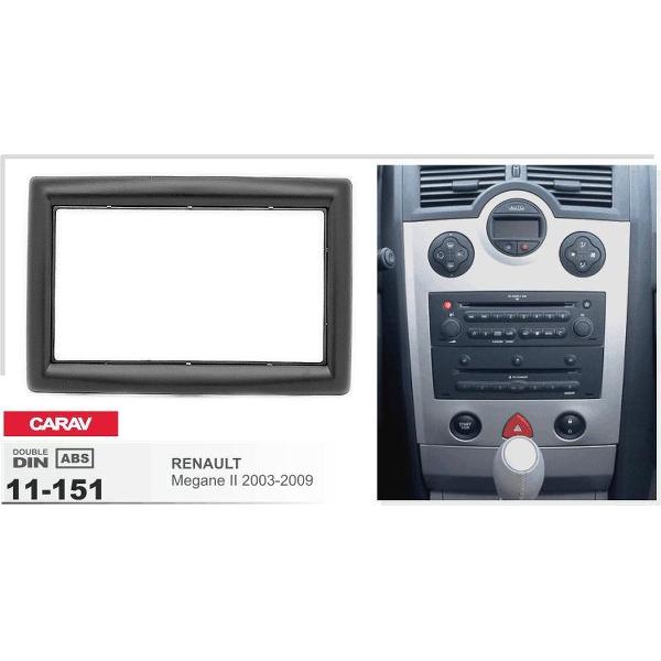 2-DIN RENAULT Megane II 2002-2009 afdeklijst / installatiekit Audiovolt 11-151