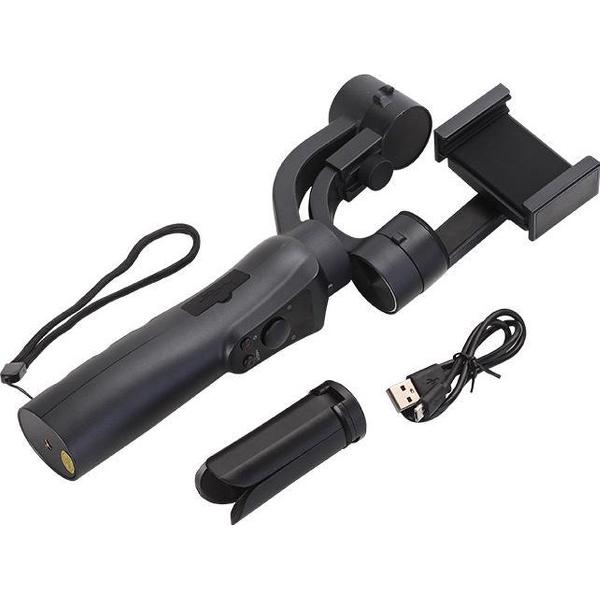 Lipa GM-S5 gimbal 325 graden 3 assen / Draaien om drie assen / 330 graden draaien / 12 uur speeltijd / Voor action cams en telefoons / Bluetooth