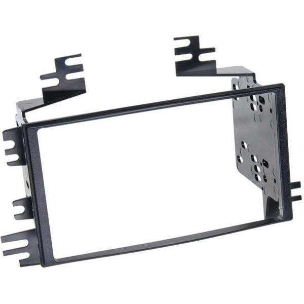 2-DIN paneel Hyundai Accent / Kia Rio / Sportage II 2005-2010 zwart