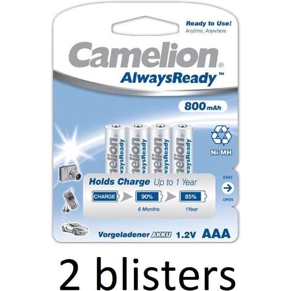 2x Camelion Nimh Aaa 1.2V-800Mah (4/Kaart) 'Alwaysready™
