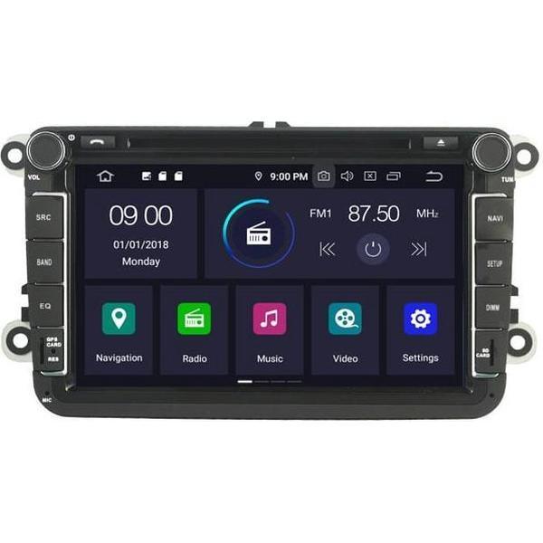 5308 Android 9 Navigatie Volkswagen, Skoda, Seat dvd carkit usb dab+ 64gb