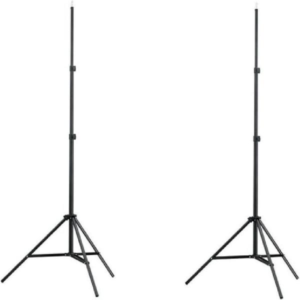 Lampstatief 78-210 cm 2 STUKS - Fotostudio standaard - lamp standaard