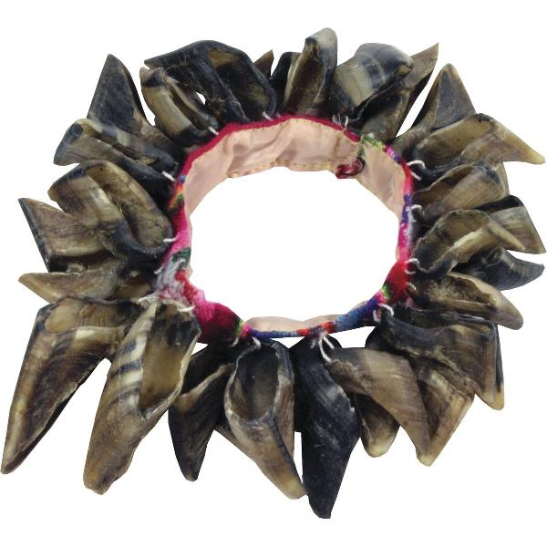 Rasselarmband, Lamaklauen, 10cm