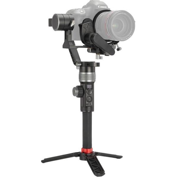 AFI D3 3-assige gestabiliseerde handheld gimbal-stabilisator voor GoPro, DSLR-camera's, smartphones, ingebouwd opvouwbaar statief, volgfocusfunctie (zwart)