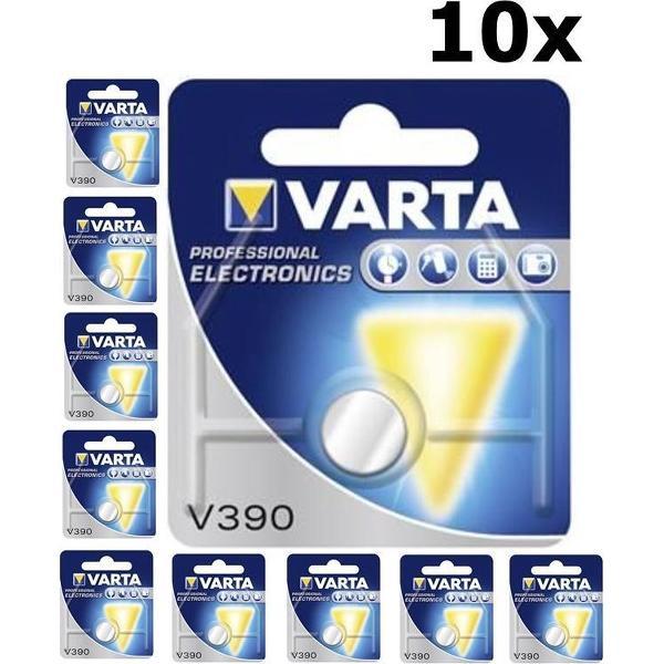 10 Stuks - Varta V390 80mAh 1.55V knoopcel batterij