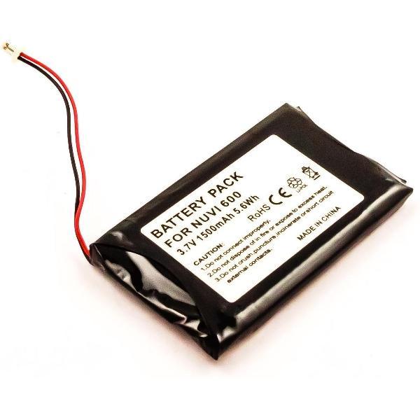 Battery Garmin Nuvi 600, 610, 650, Li-Polymer, 3,7V, 1500mAh, 5,6Wh