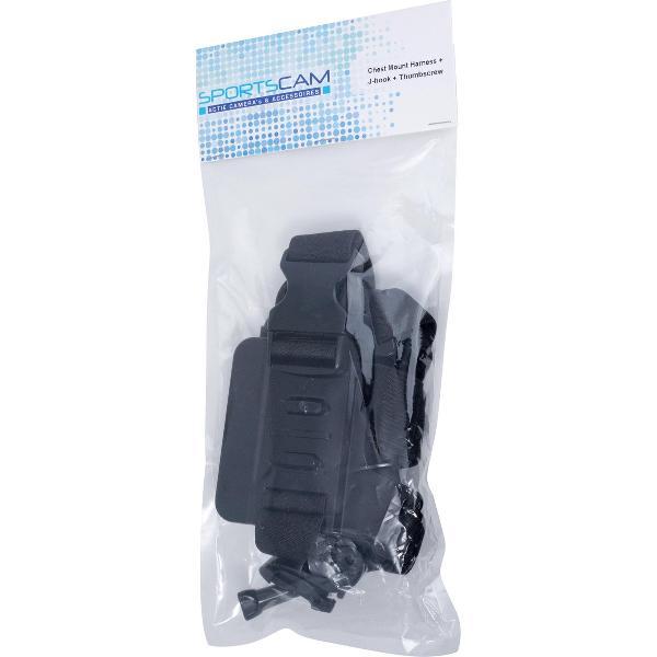 SportsCam Chest Mount Harness + J-hook + Thumbscrew